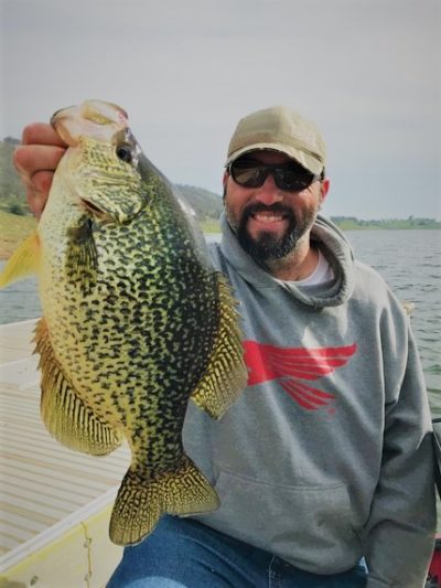 Beautiful Crappie caught near Angels Camp. Xperience Fishing Guide Service.