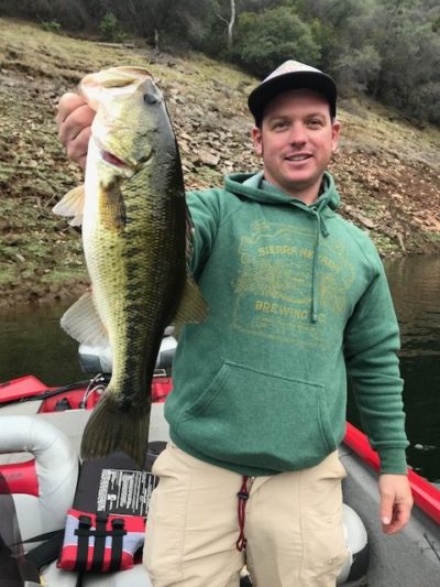 Stoked to catch a big bass on a glidebait. New Melones is a great lake to learn how and where to cast giant swimbaits.