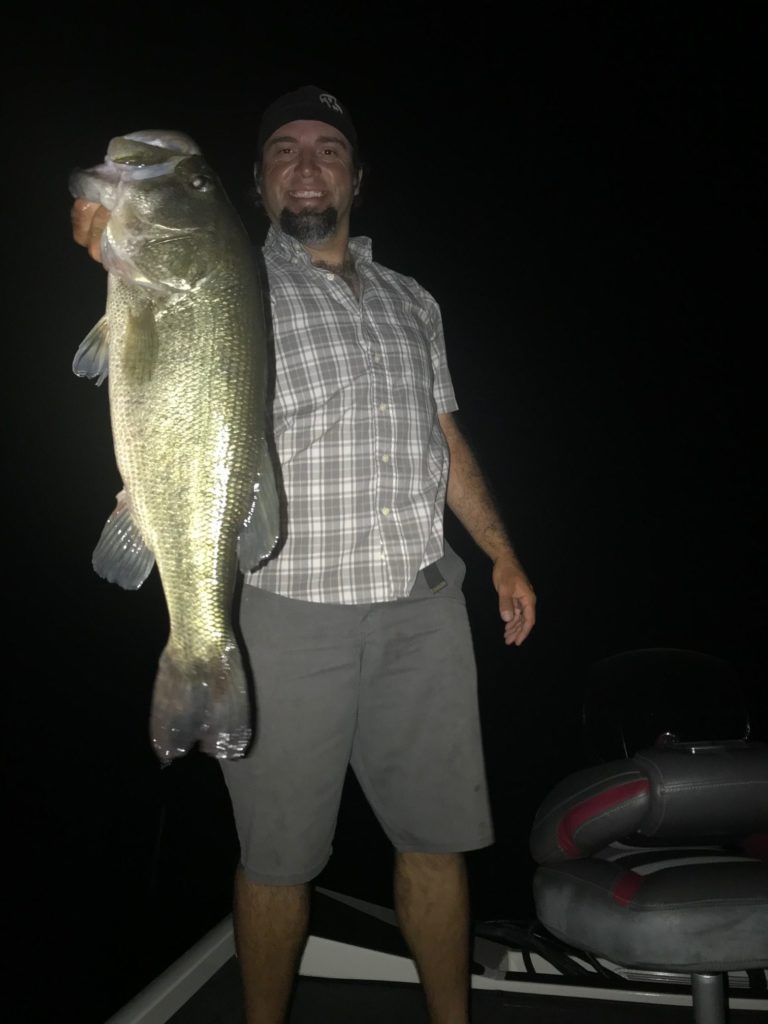 The best Guide Service in the Mother Lode produces again with giant bass being caught