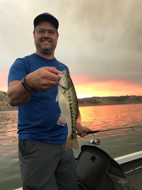 A sunrise with father and son produces fishing fun nd smiles