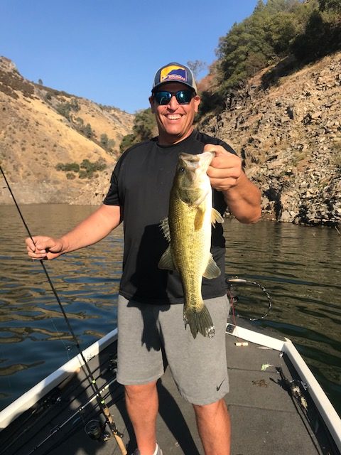 Great fall catch, sunny and smiling while fishing is the best