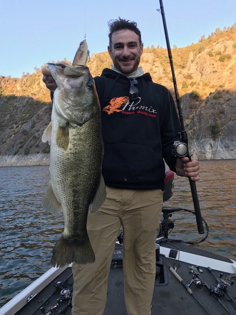 GIANT New Melones largemouth caught with one of the Mother Lode's top fishing guides