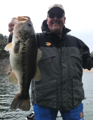 Great fight and catch Xperience Fishing Guide Service on New Melones boats another big bass